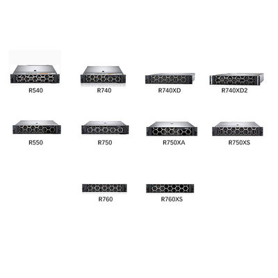 Poweredge R760 R750 R750xa R550 R740xd2 2U Dual CPU PC Centro de datos de computadoras GPU Rack Servidor